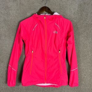 The North Face Stormy Trail Jacket Womens XS Pink Flight Series Zip‎ Windbreaker